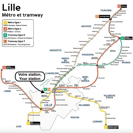 Apartman Vieux-lille Equipped With Parking